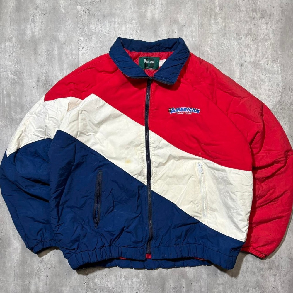 Dunbrooke Racing Jacket Extra Large Red Vintage 90s American Race Tires USA